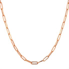 Delicate rose gold link chain necklace from our exclusive jewelry collection.