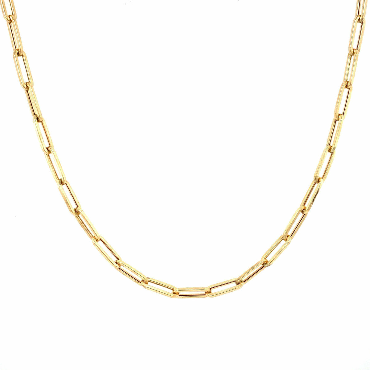 Tresorra 14K Yellow Gold Paperclip Chain Necklace 67077 - Jewelry Tresorra 14K Yellow Gold Paperclip Chain Necklace 67077 - Jewelry