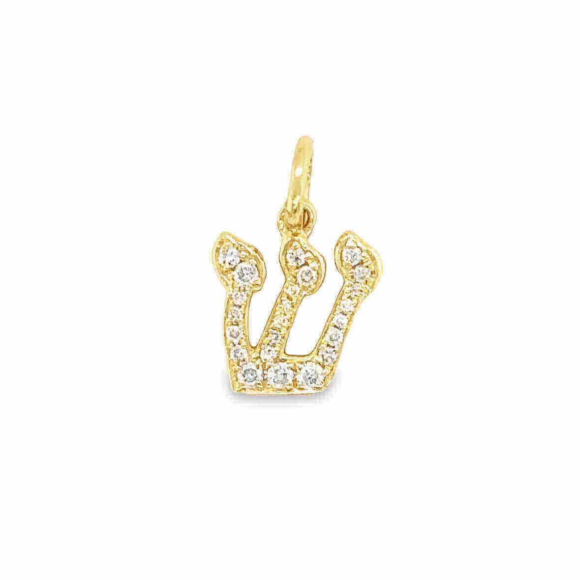 Elegant gold crown pendant adorned with sparkling diamonds from our exclusive jewelry collection.