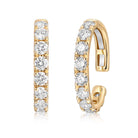 Pave Gemstone Ear Cuff featuring natural diamonds set in 14K gold for a stunning, refined look by Izakov Fine Jewelry.