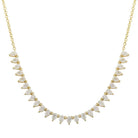 Pear Shaped Diamonds Necklace featuring 27 pear-shaped diamonds in 14K gold from Izakov Fine Jewelry.