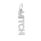 Silver Witch pendant encrusted with shimmering crystals from our jewelry brand collection