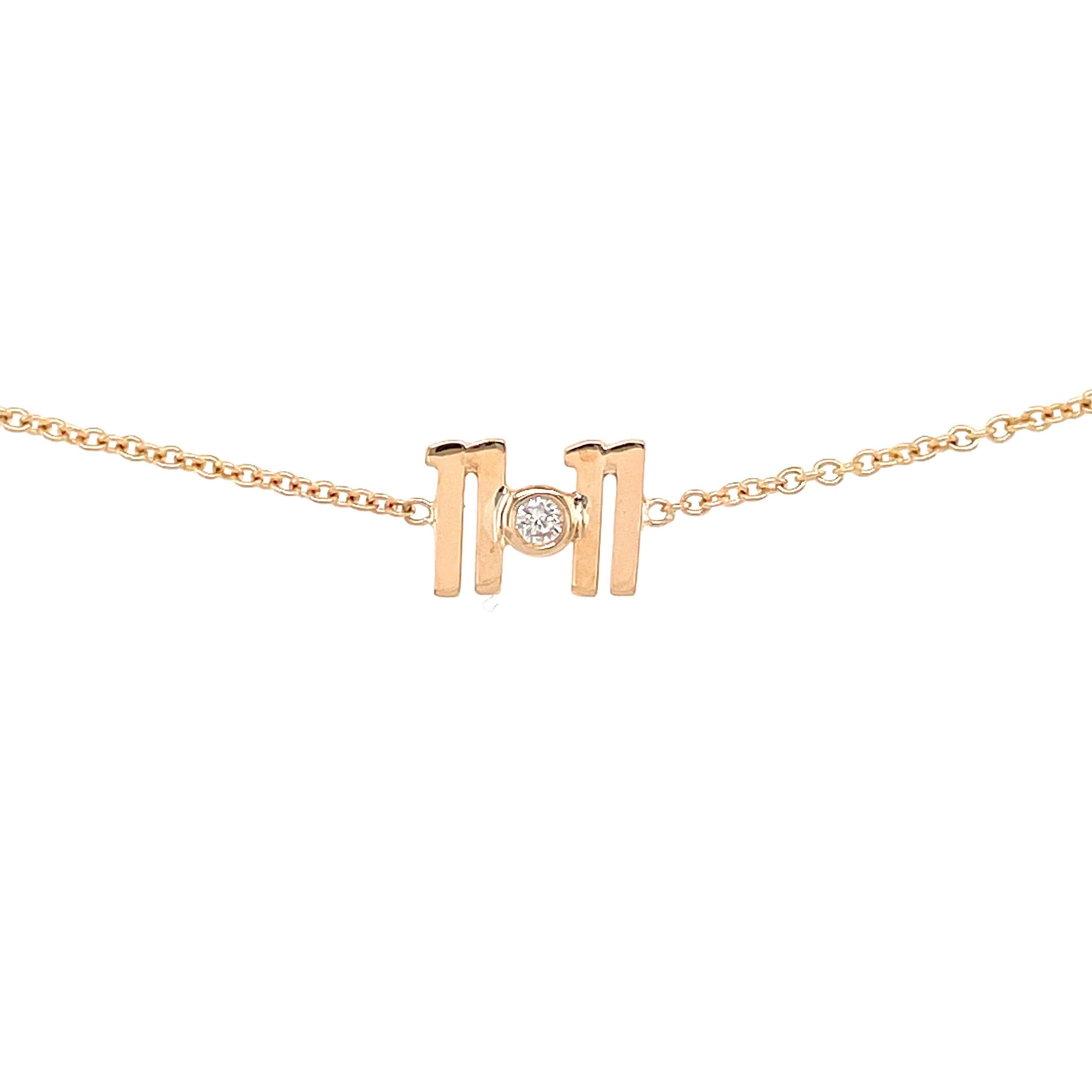 14K Gold Personalized Diamond Date Bracelet - Bracelets - Izakov Diamonds + Fine Jewelry