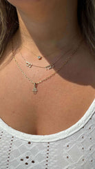 14K Gold Personalized Multiple Hebrew Nameplate Necklace - Necklaces - Izakov Diamonds + Fine Jewelry