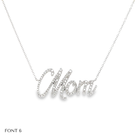 14K Gold Personalized Script Nameplate Diamond Necklace Necklaces by Izakov Diamonds + Fine Jewelry | Izakov