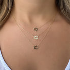 14K Gold Mini Star Of David Necklace - Necklaces - Izakov Diamonds + Fine Jewelry