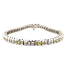 14K Gold Princess Cut Diamond Tennis Bracelet Izakov Diamonds + Fine Jewelry