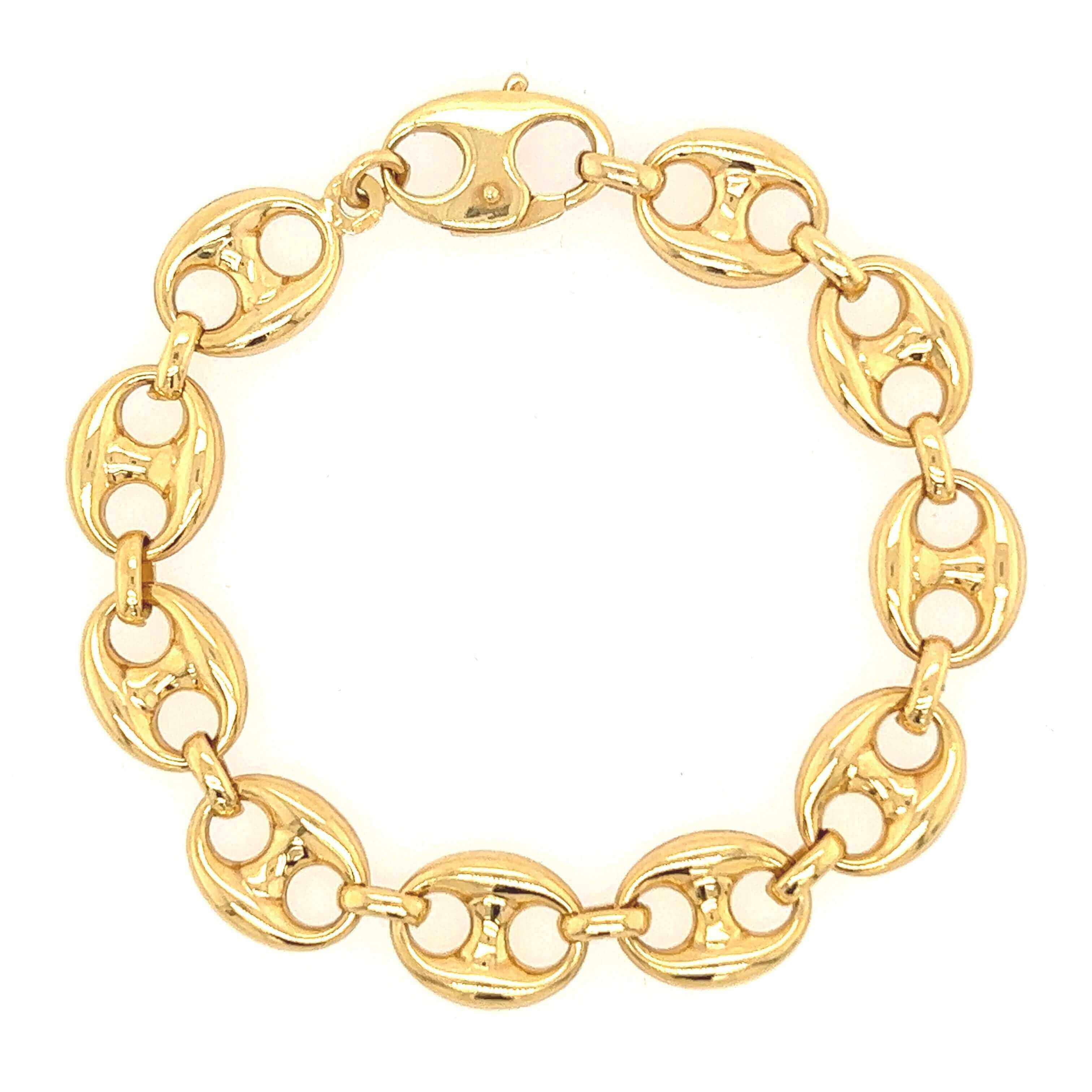 7” Unusual link 14K deals Gold bracelet