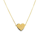 14K Gold Small Heart Necklace Yellow Gold Necklaces by Izakov Diamonds + Fine Jewelry | Izakov