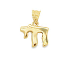 14K Gold Small Hebrew Chai Necklace Charm - Charms & Pendants - Izakov Diamonds + Fine Jewelry