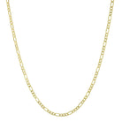 14K Gold Figaro Chain Necklace L (3.5mm) / 16" / Yellow Gold Izakov Diamonds + Fine Jewelry