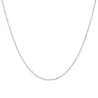14K Gold Rolo Chain Necklace Fine (1mm) / 16" / White Gold Izakov Diamonds + Fine Jewelry