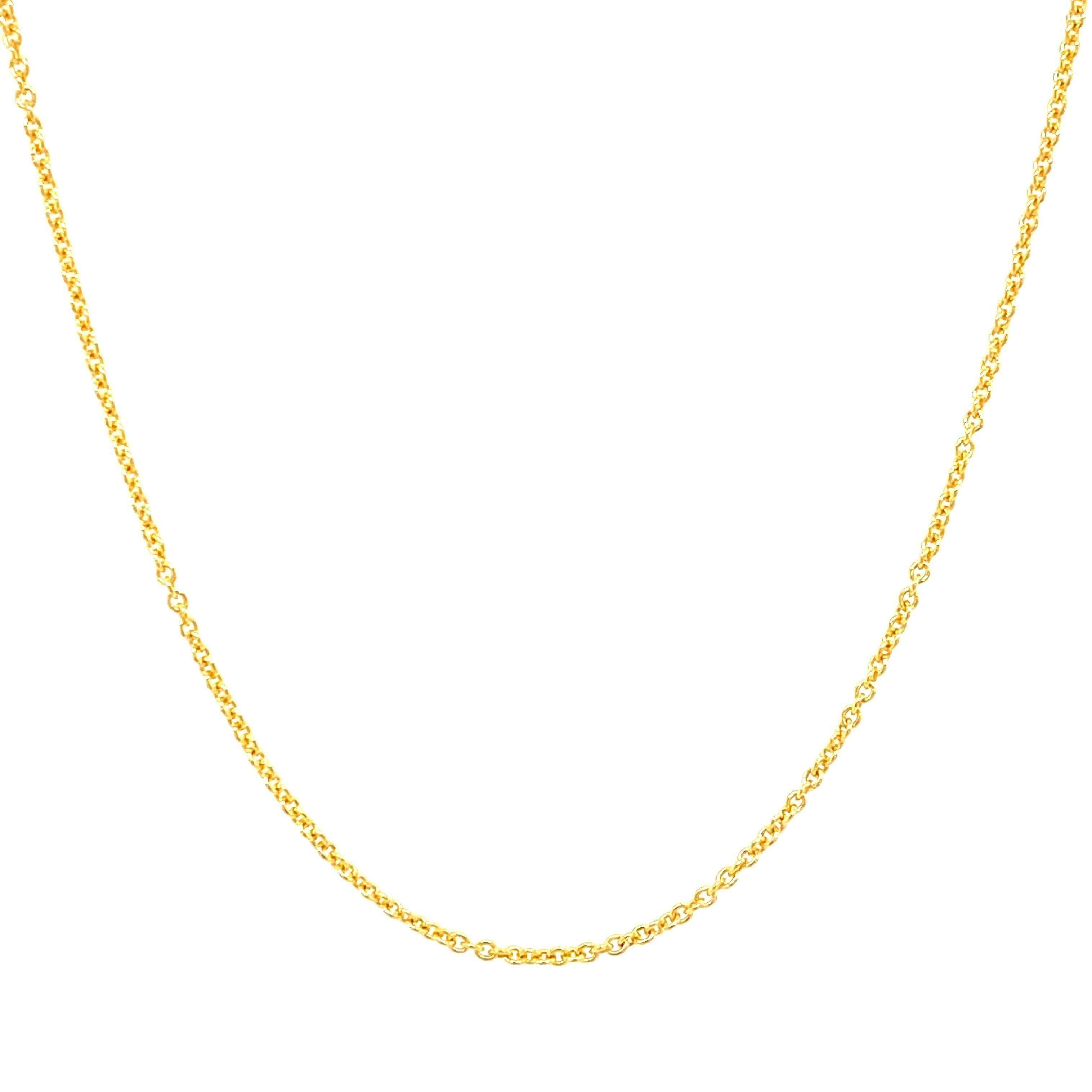 14kt Yellow Gold Rolo Link Necklace