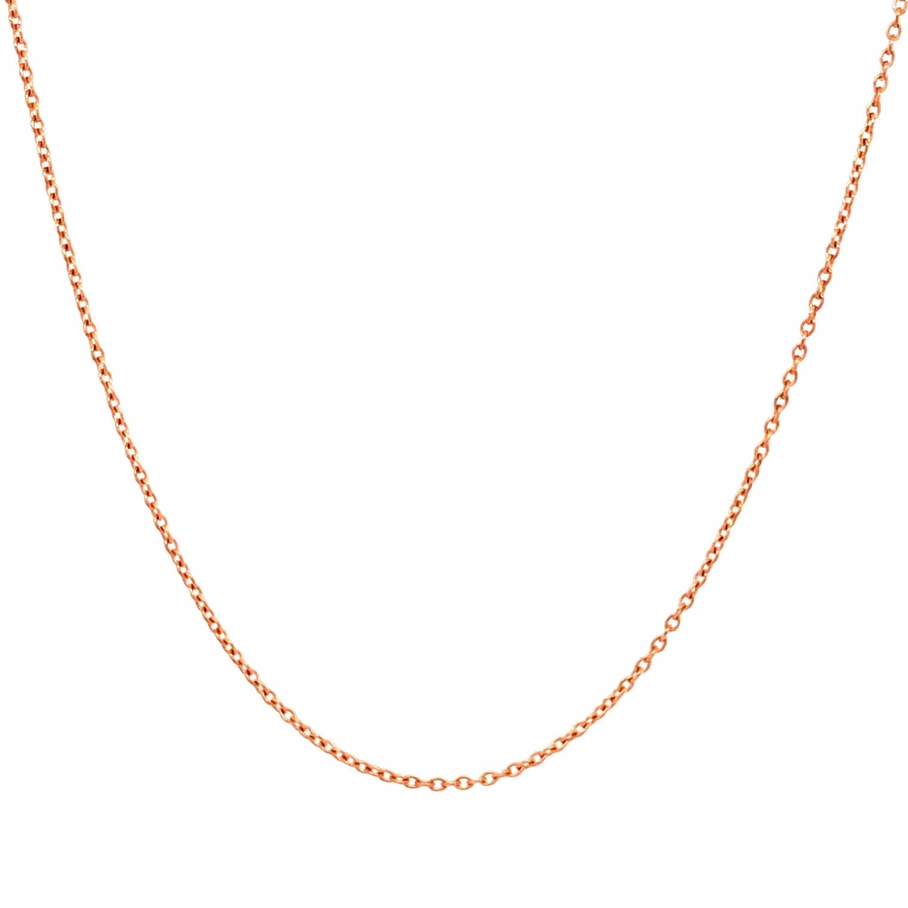 14K Gold Standard Rolo Chain Necklace – IZAKOV - Main Image
