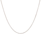 Elegant sterling silver chain necklace for a timeless jewelry accessory.