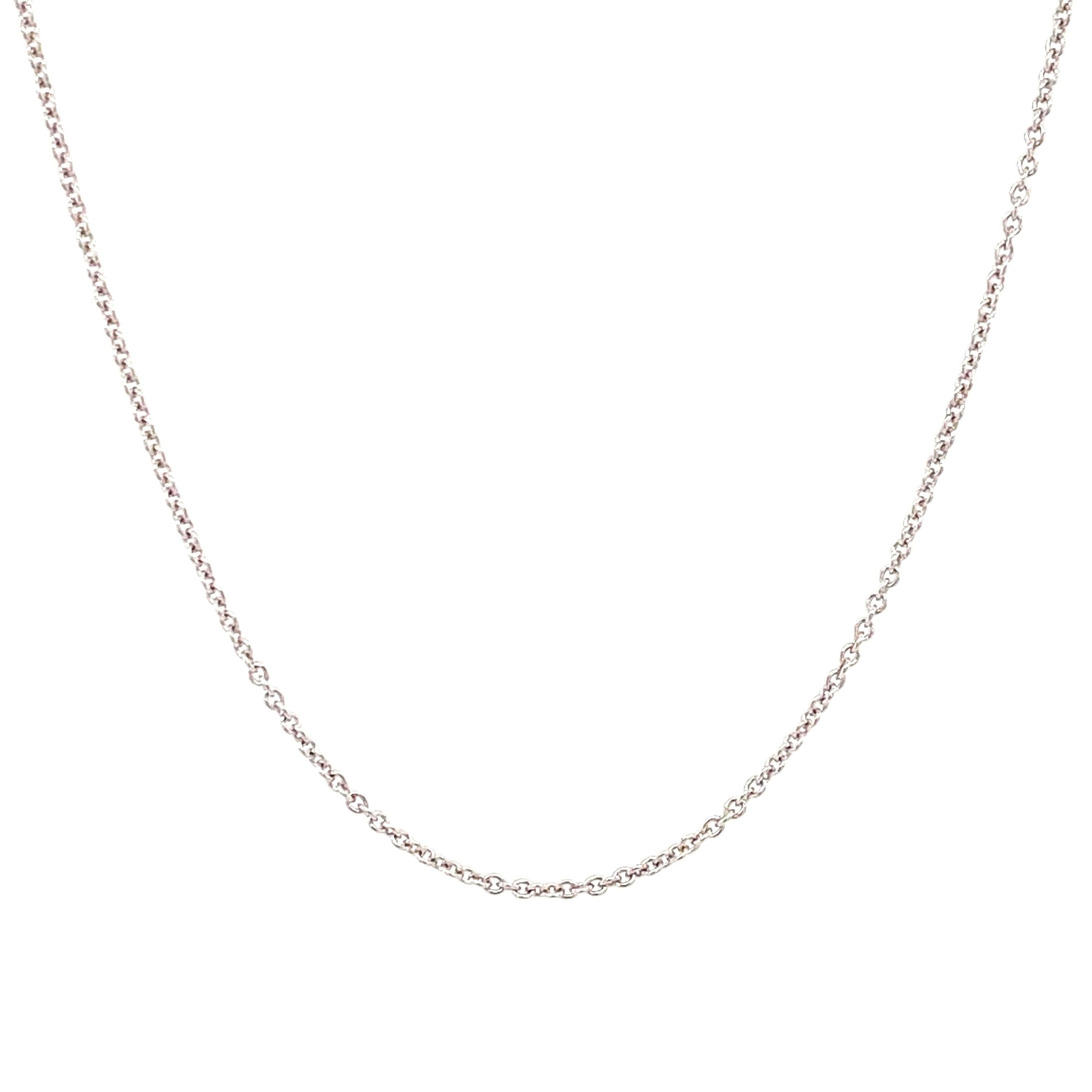 Elegant sterling silver chain necklace for a timeless jewelry accessory.