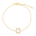 14K Gold Star Of David Diamond Bracelet Bracelets by Izakov Diamonds + Fine Jewelry | Izakov