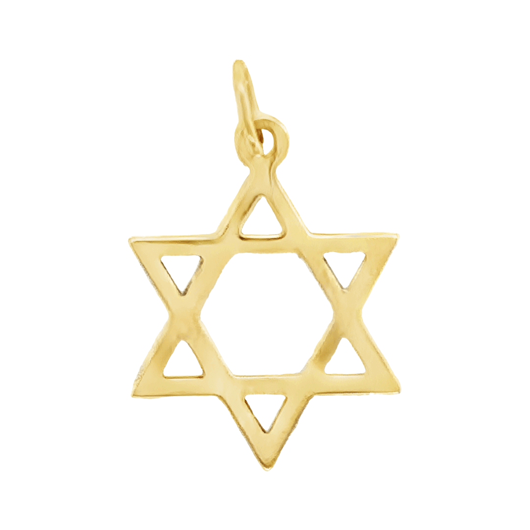 Gold Star of David pendant from our exclusive jewelry collection