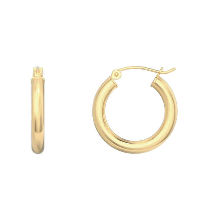 Elegant gold hoop earrings from our jewelry collection