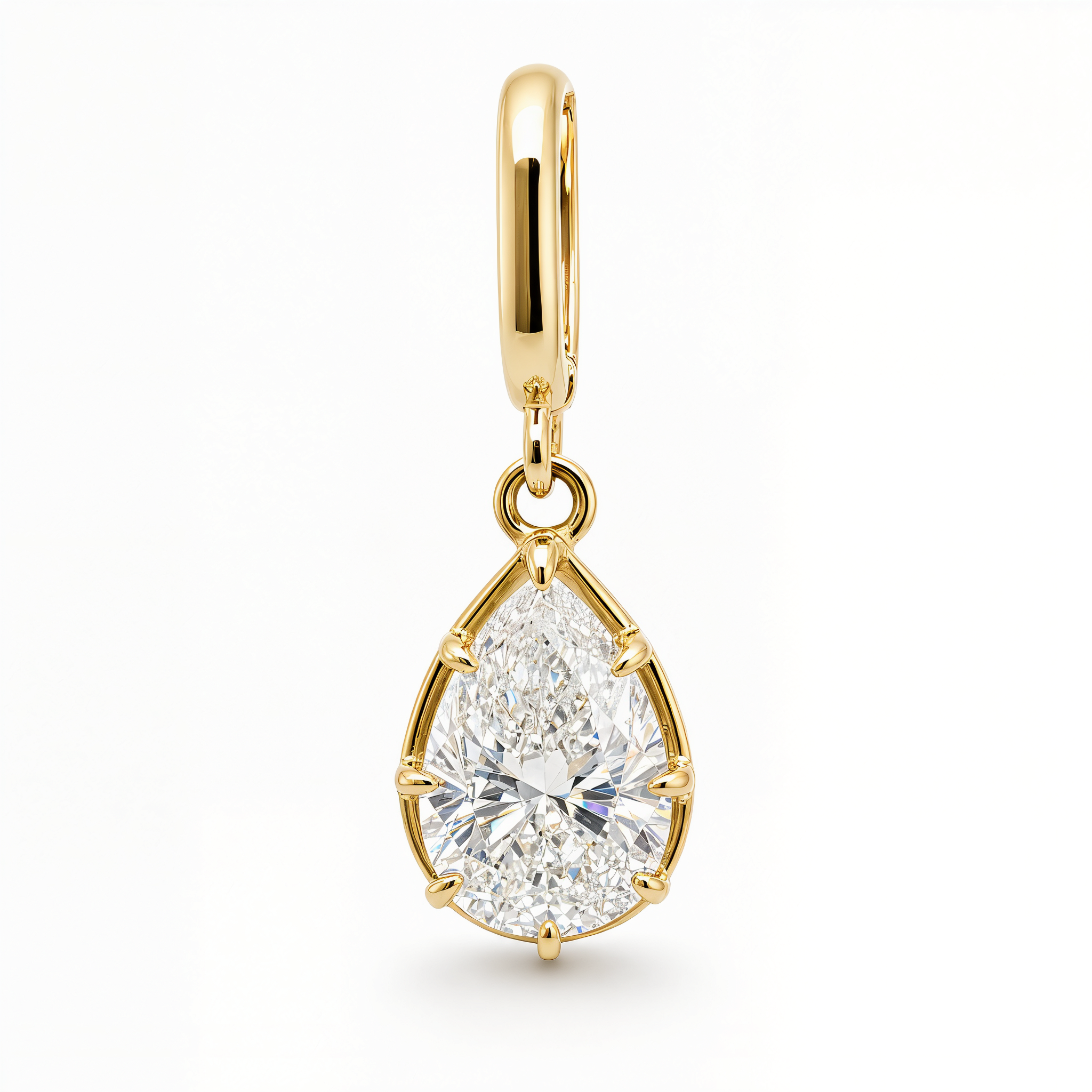 Multi Prong Set Lab Diamond Pendant