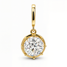 Multi Prong Set Lab Diamond Pendant