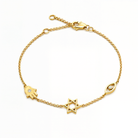 Petite Hamsa Evil Eye & Star Of David Diamond Bracelet