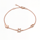 Petite Hamsa Evil Eye & Star Of David Diamond Bracelet