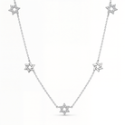 Stars of David Station Diamond Necklace