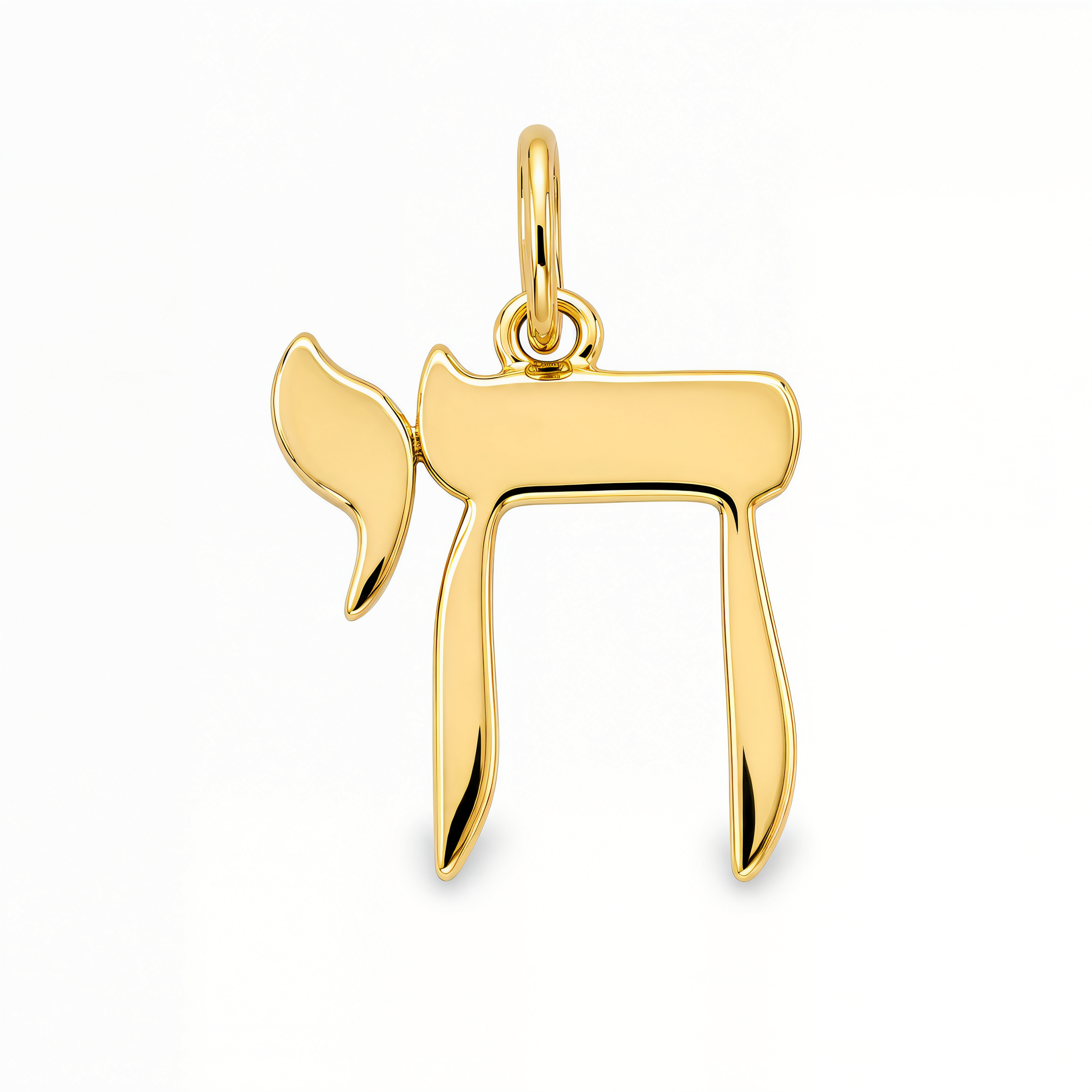 Hebrew Chai Gold Charm