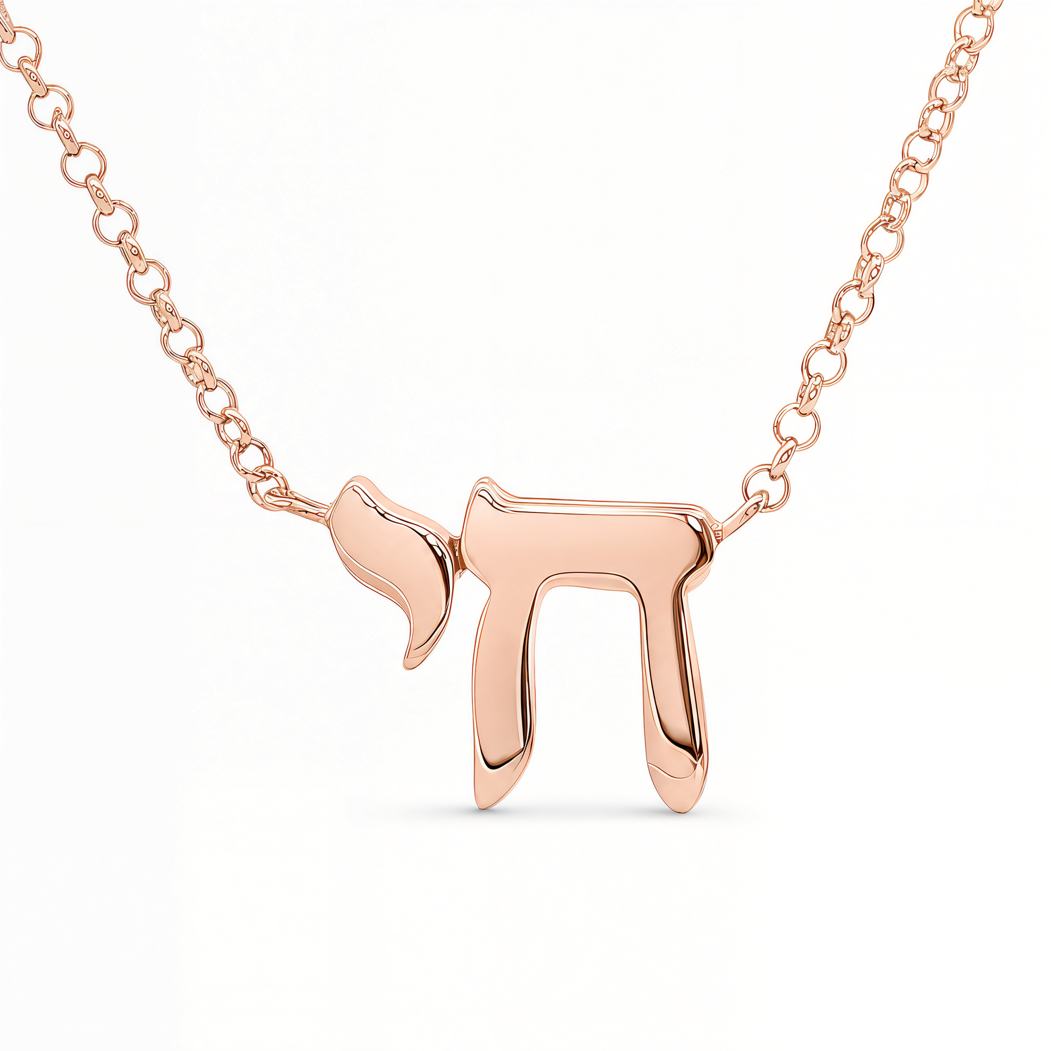 Hebrew Chai Gold Necklace