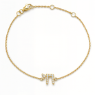 Hebrew Chai Diamond Bracelet