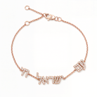 Am Yisrael Chai Hebrew Diamond Bracelet