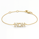 Diamond Hebrew Mom Bracelet