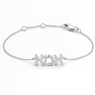 Diamond Hebrew Mom Bracelet