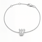 Pave Diamond Personalized Hebrew Initial Bracelet