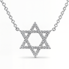 Star Of David Diamond Necklace