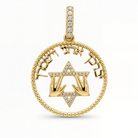 Diamond Priestly Blessing on Crystal Pendant ©