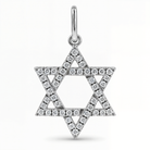 Star of David Diamond Pendant