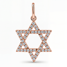 Star of David Diamond Pendant