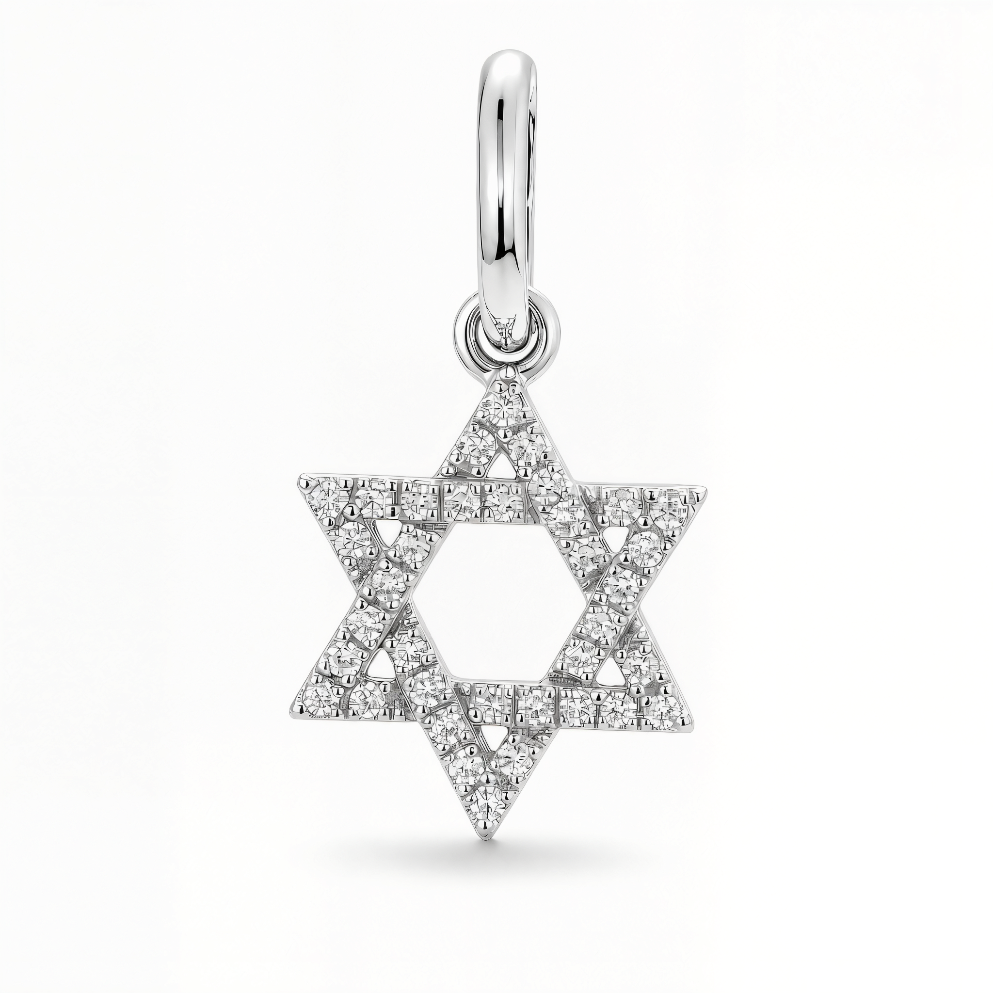 Star of David Diamond Pendant