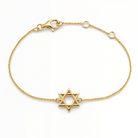 Small Star Of David Gold Bracelet
