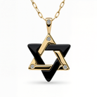 Gemstone Star of David Diamond Pendant ©