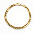 Classic Solid Miami Cuban Link Gold Bracelet
