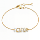Hebrew Love Diamond Bracelet