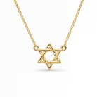 Star Of David Gold Necklace