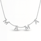Diamond Pave Mama Station Statement Necklace