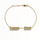 Shema Yisrael Cloud Diamond Bracelet, diamond, Izakov Fine Jewelry