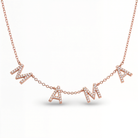 Diamond Pave Mama Station Statement Necklace