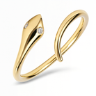 Viper Snake Diamond Wrap Ring