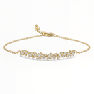 Baguette & Round Diamond Cluster Bracelet, diamond, Izakov Fine Jewelry